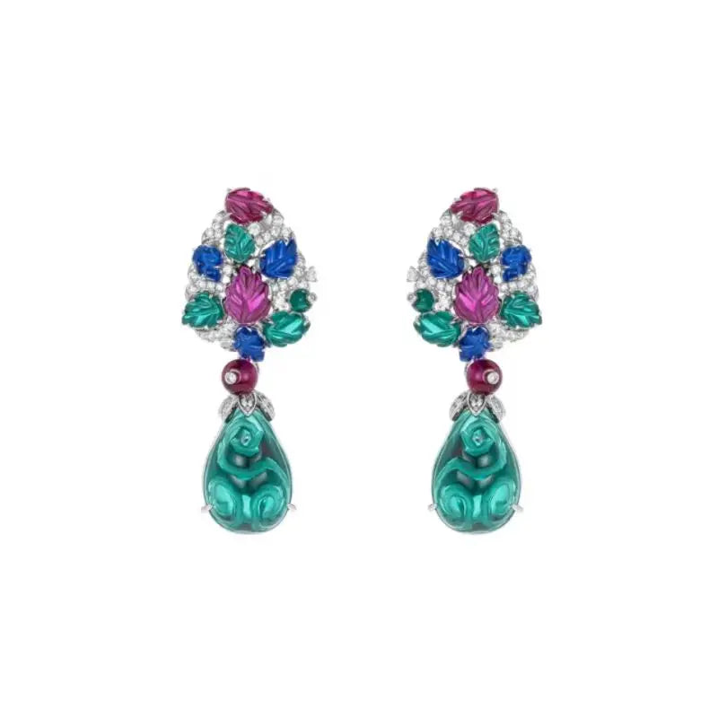 ZOCA Engraved Gemstone Earrings for Women Women's earrings,new in earrings