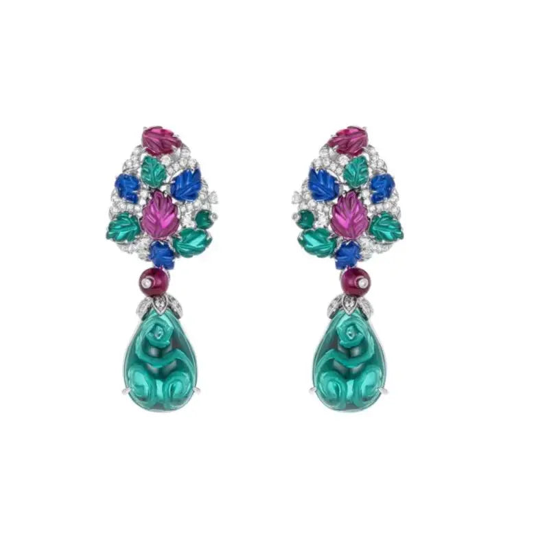 ZOCA Engraved Gemstone Earrings for Women Women's earrings,new in earrings